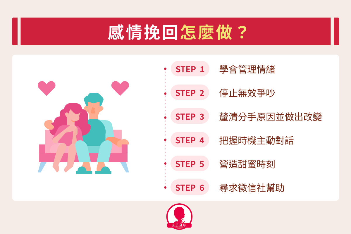 如何挽回感情？掌握感情挽回 6 步驟，讓前任看見全新的你
